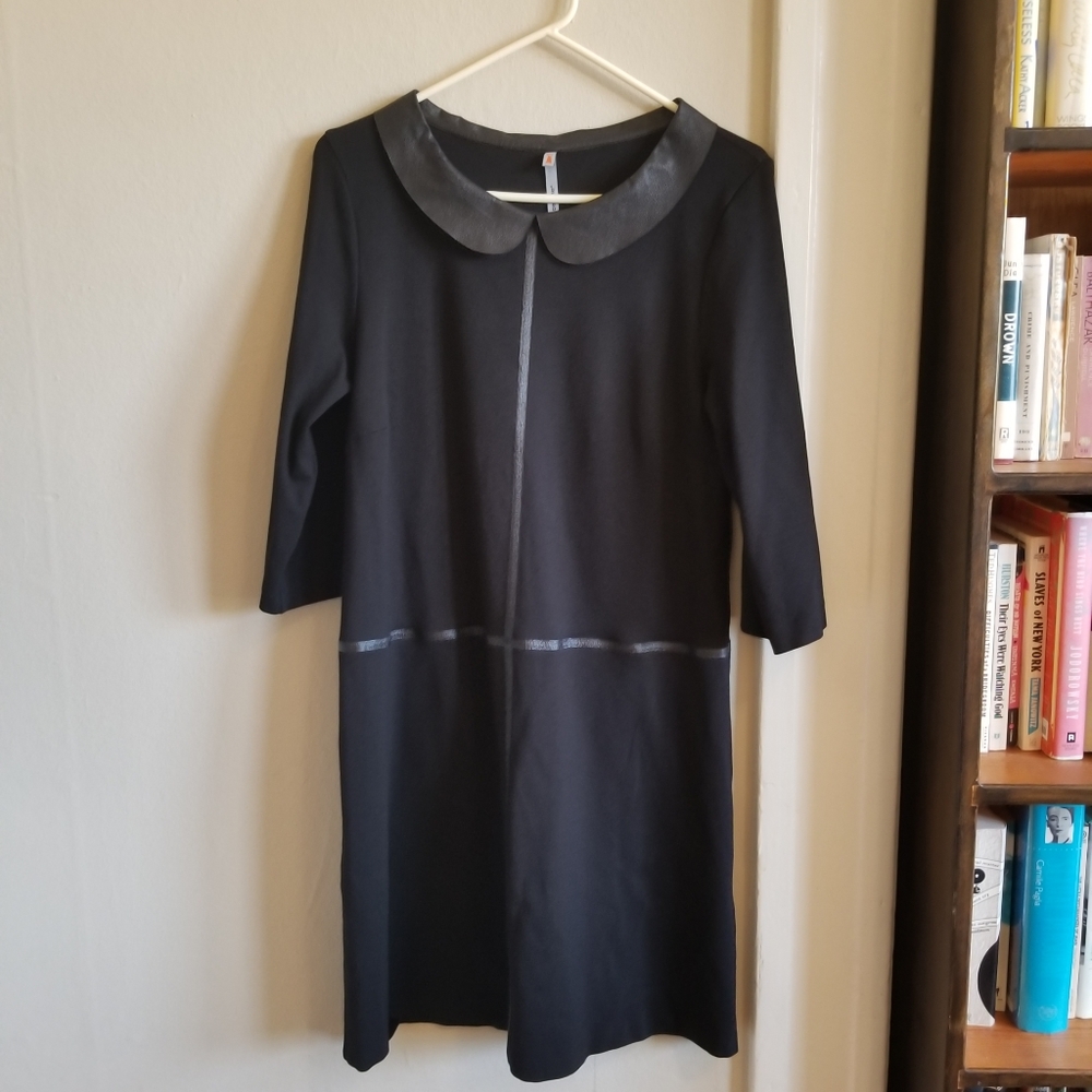 CopCopine Retro-Mod Blk A-line Dress